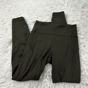 Lululemon In Movement 7/8 Tight *Everlux 25" Dark Olive